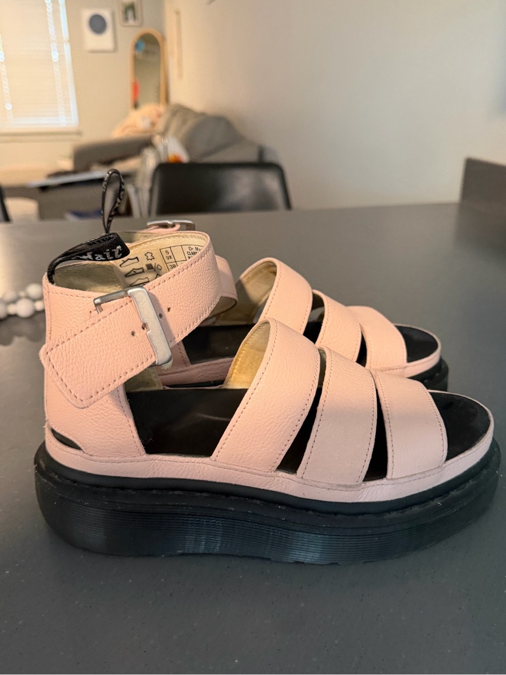 Light pink Doc Marten Sandals